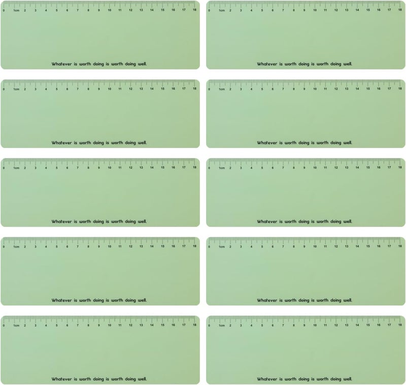 Winfox Green Dyslexia Tools for Kids, 10-Piece Guided Reading Strips, Colored Overlay Highlighters, Reading Tracking Rulers for Visual Stress, ADHD, Irlens Syndrome - Image 1